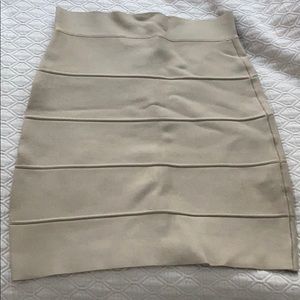 Tan bandage skirt